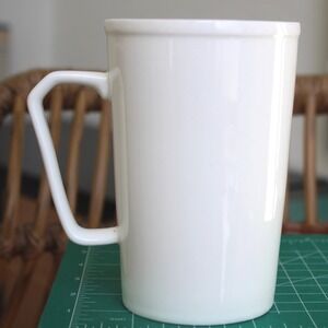Wilmax England Fine China Solid White Coffee Mug Large Tall